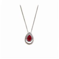 Necklace Mirco Visconti Woman in White Gold Rubino 0.61 Ct ABA1144/R - ABA1144/R